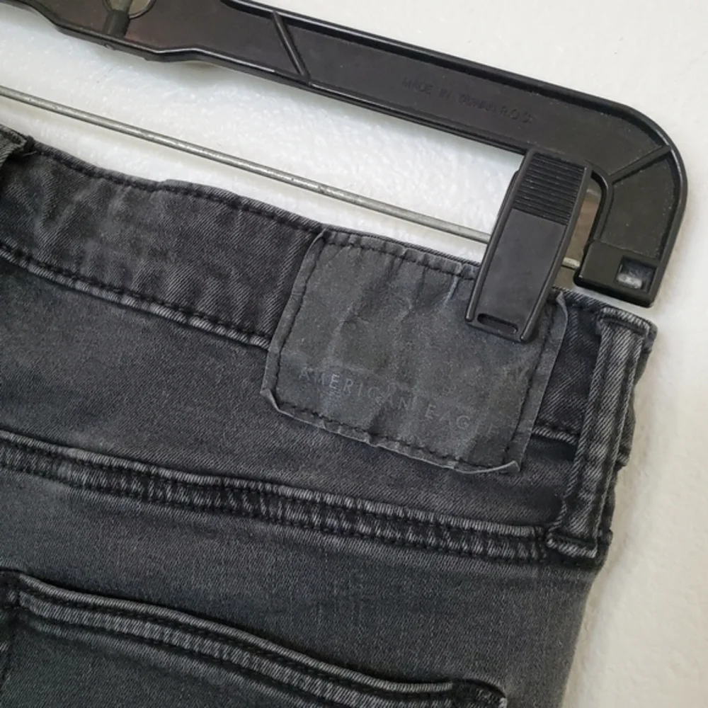 American Eagle Men's Slim Straight‎ Leg Black Wash Denim Jeans 32x30